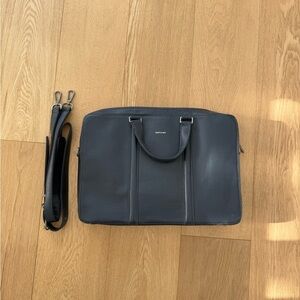 Men's Grey Leather Bag Matt & Nat